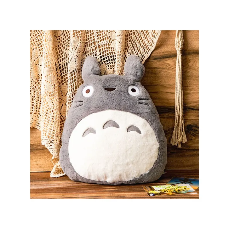 Maison Ghibli Nakayoshi Cushion Grey Totoro - My Neighbor Totoro | Pillow