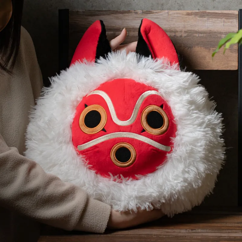 Maison Ghibli Nakayoshi cushion San’s mask - Princess Mononoke | Pillow