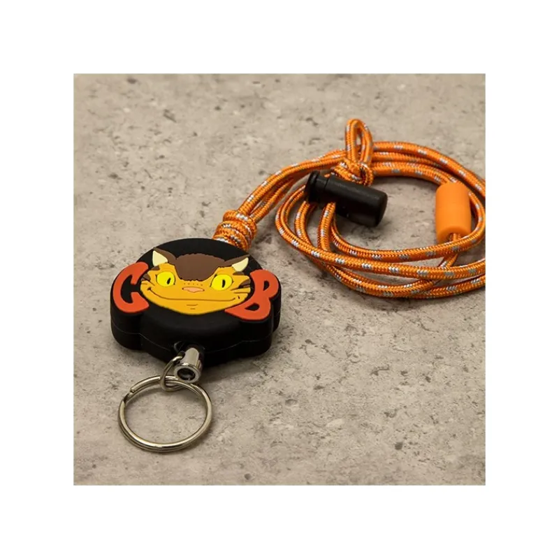 Maison Ghibli NECK STRAP WITH REEL TOTORO CAT BUS- MY NEIGHBOR TOTORO | Straps