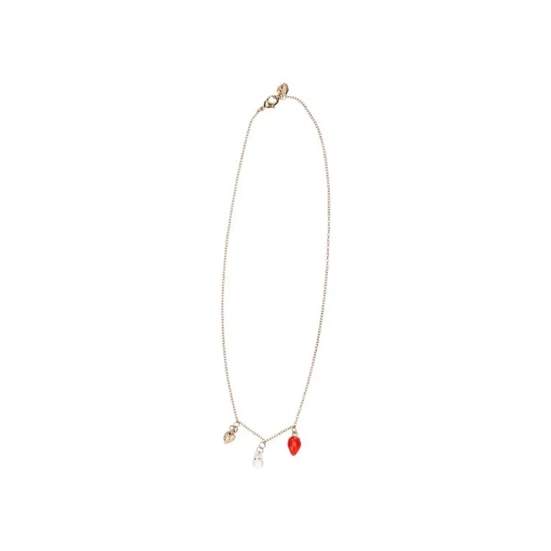 Maison Ghibli Necklace Strawberry and White Totoro - My Neighbor Totoro | Jewellery