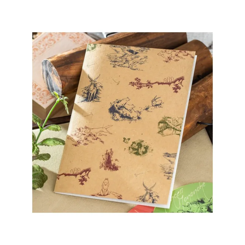 Maison Ghibli Notebook B6 animals in the forest - Princess Mononoke | Notebooks And Notepads