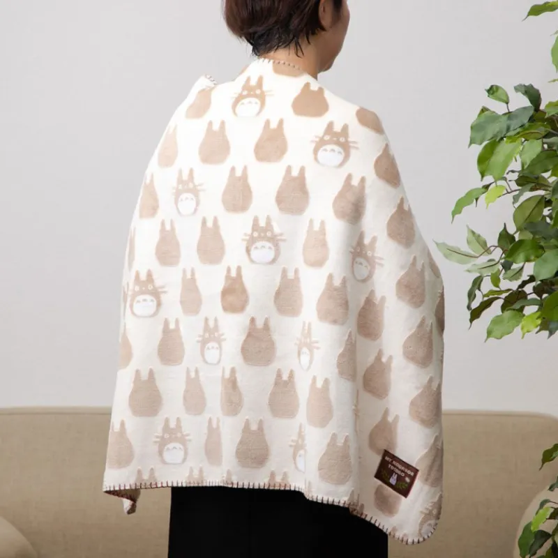 Maison Ghibli Opalised blanket Totoro silhouette 70x100 cm - My Neighbor Totoro | Household Linen