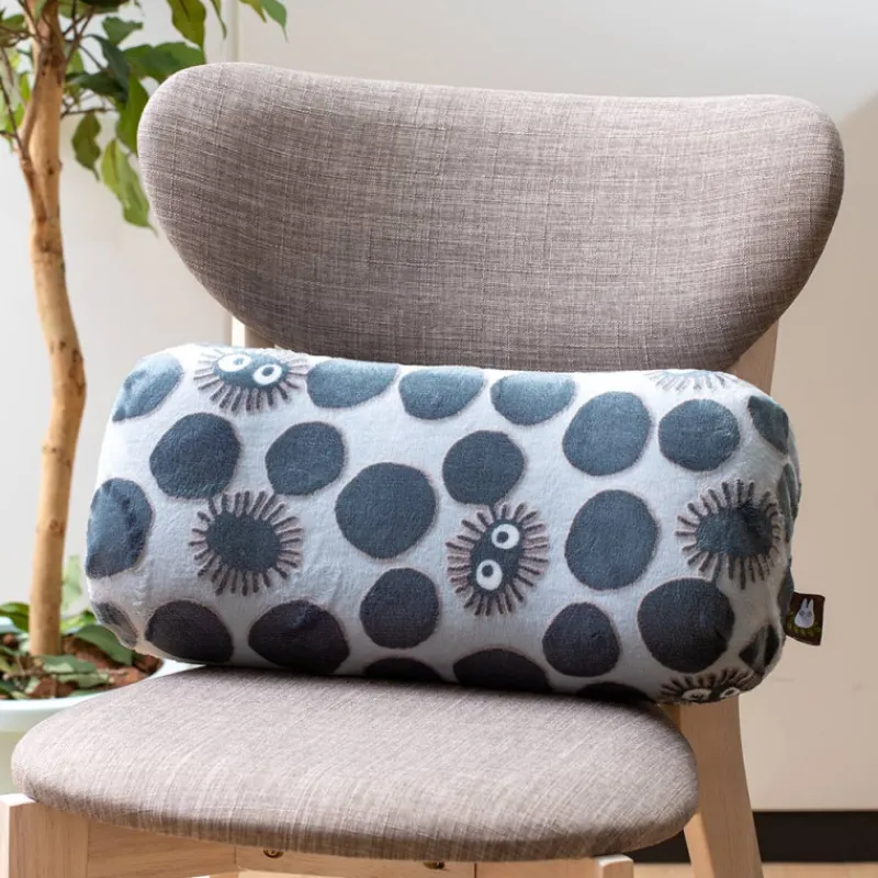 Maison Ghibli Opalised block cushion Soot Sprite silhouette  - My Neighbor Totoro | Furniture