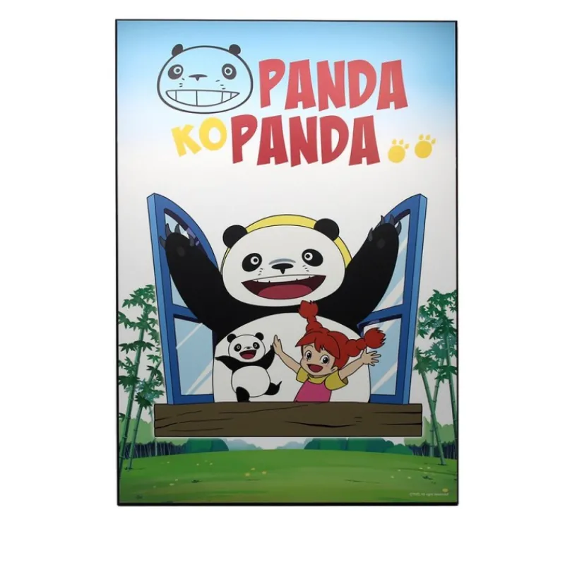 Maison Ghibli Panda Kopanda 01 - 35x50cm wood panel | Wall Decoration