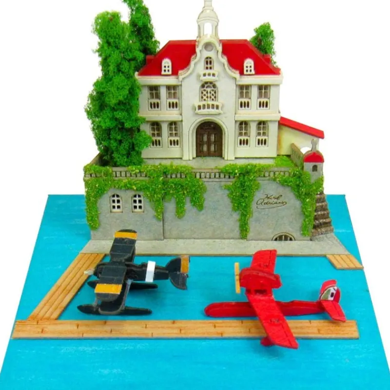 Maison Ghibli Paper Craft Adriano & seaplane fighter - Porco Rosso | Arts And Crafts