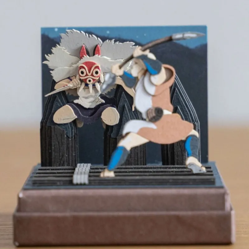 Maison Ghibli Paper Craft San fighting - Princess Mononoke | Arts And Crafts