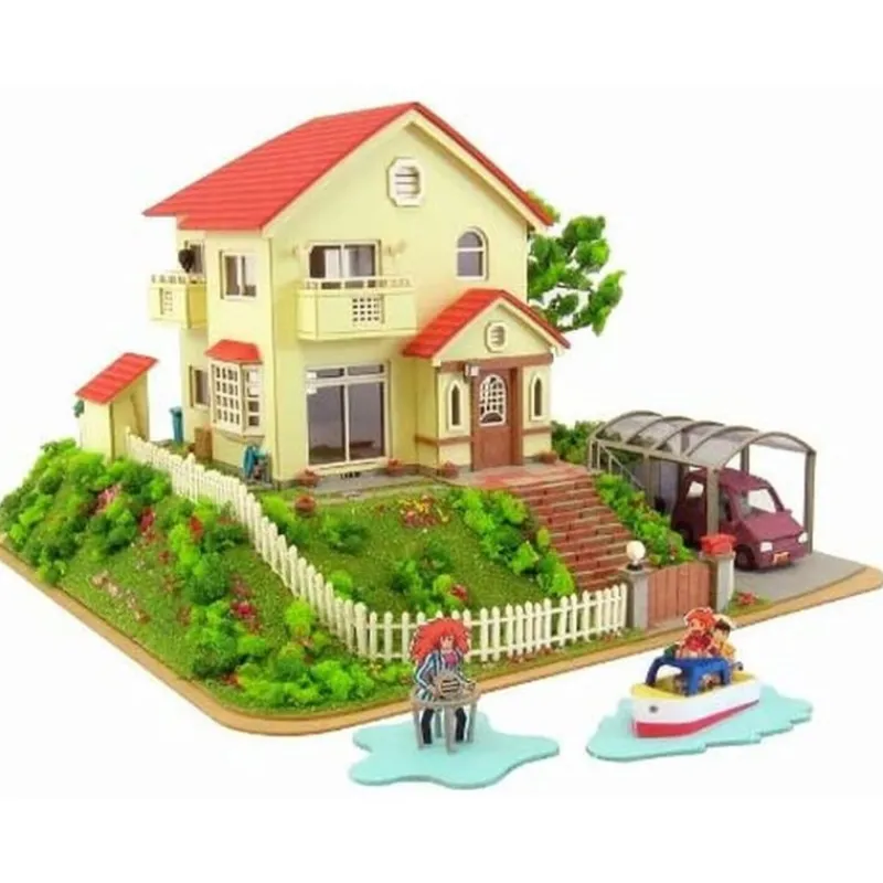 Maison Ghibli Paper Craft Sosuke & Ponyo's house - Ponyo on the Cliff | Arts And Crafts