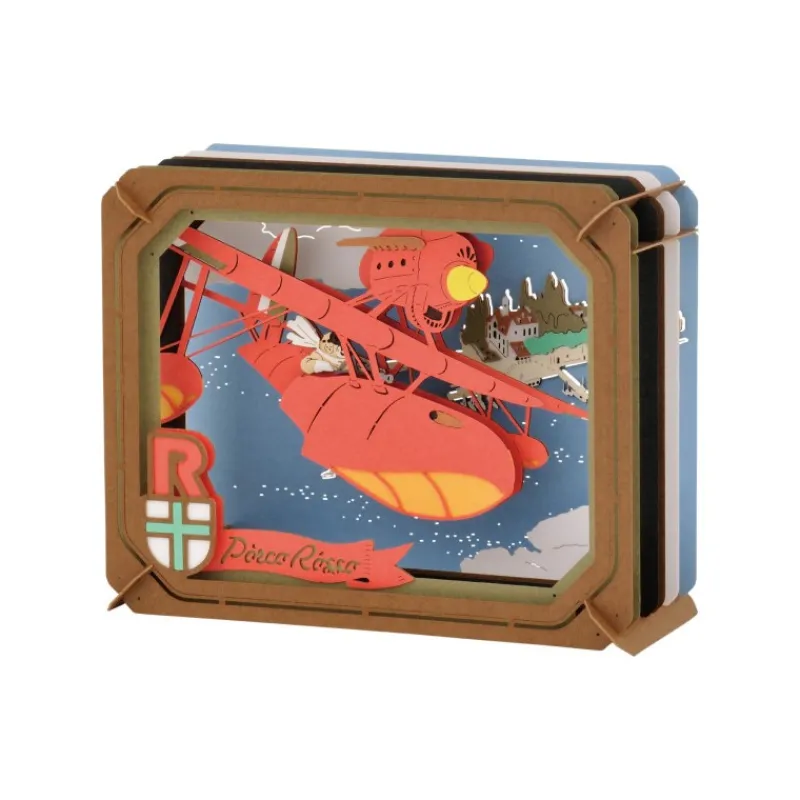 Maison Ghibli Paper Theater Adriatic Sea - Porco Rosso | Arts And Crafts