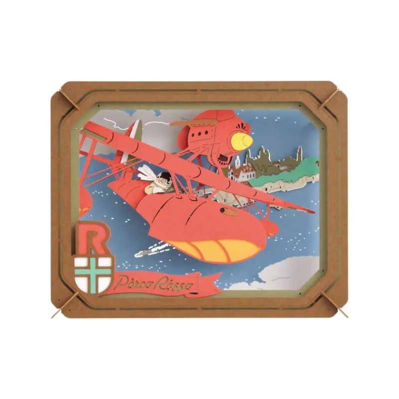 Maison Ghibli Paper Theater Adriatic Sea - Porco Rosso | Arts And Crafts