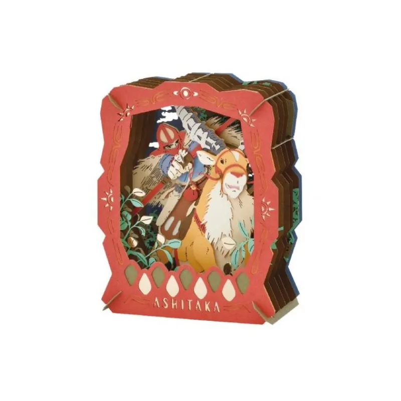 Maison Ghibli Paper Theater Ashitaka & Yakul - Princess Mononoke | Arts And Crafts