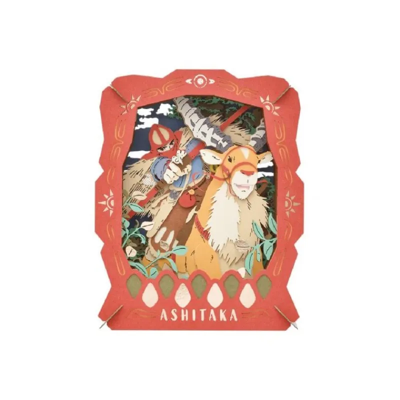 Maison Ghibli Paper Theater Ashitaka & Yakul - Princess Mononoke | Arts And Crafts