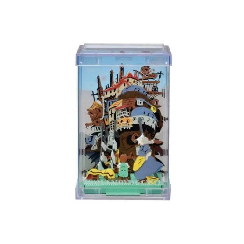 Maison Ghibli Paper Theater Cube Laundry day - Howl's Moving Castle | Arts And Crafts