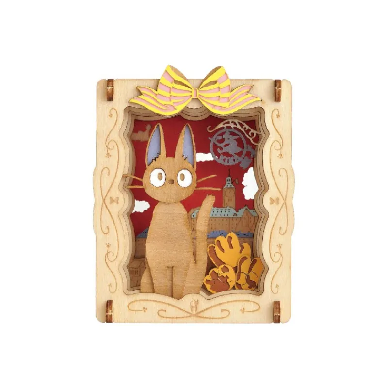 Maison Ghibli Paper Theater Wood Style Jiji Bakery - Kiki’s Delivery Service | Arts And Crafts