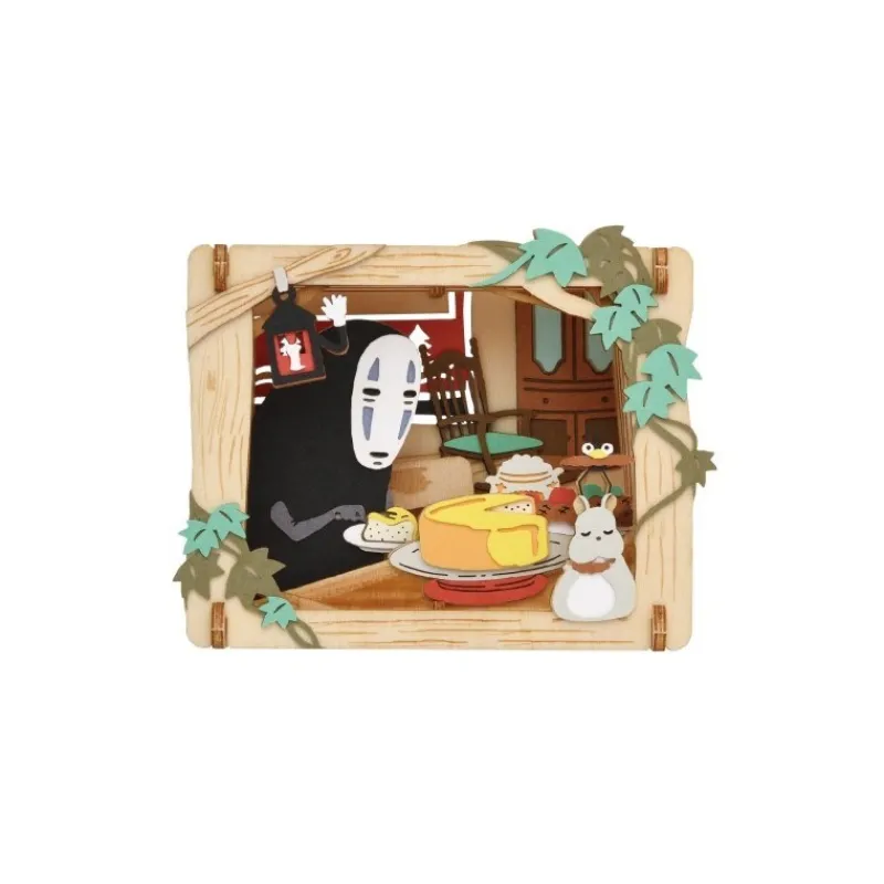 Maison Ghibli Paper Theater Wood Style No Face’s dessert - Spirited Away | Arts And Crafts