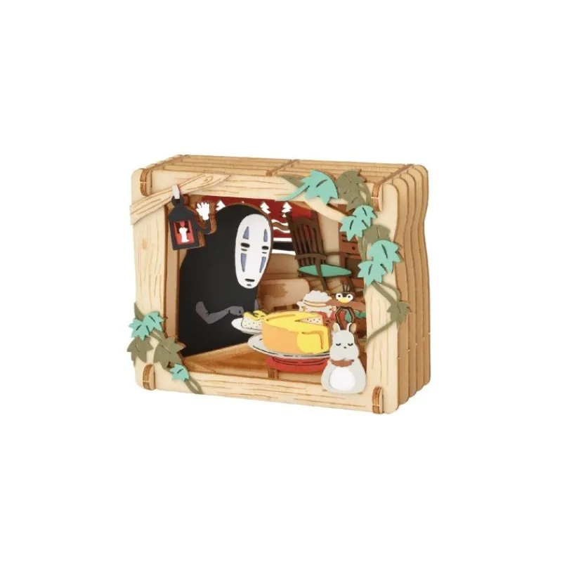 Maison Ghibli Paper Theater Wood Style No Face’s dessert - Spirited Away | Arts And Crafts