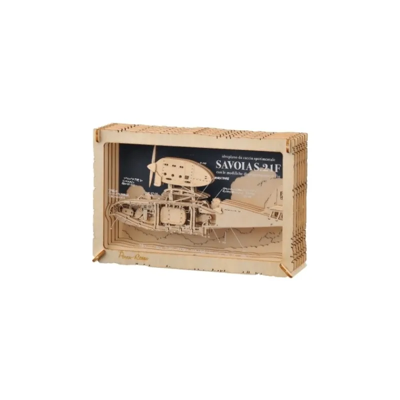 Maison Ghibli Paper Theater Wood Style Savoia - Porco Rosso | Arts And Crafts