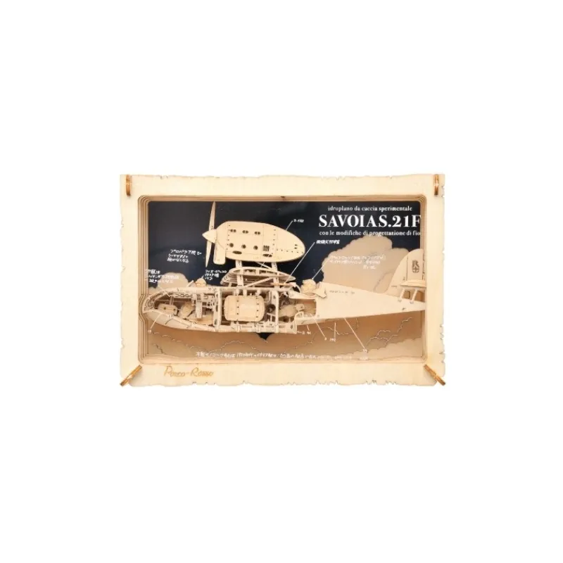 Maison Ghibli Paper Theater Wood Style Savoia - Porco Rosso | Arts And Crafts