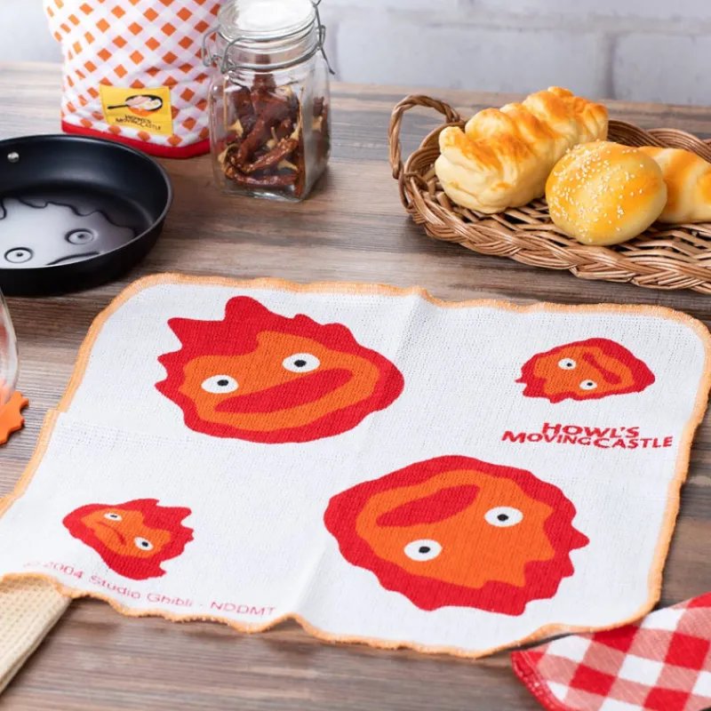 Maison Ghibli 2 pcs set Kitchen towel Calcifer - Howl's Moving Castle | Kitchenware