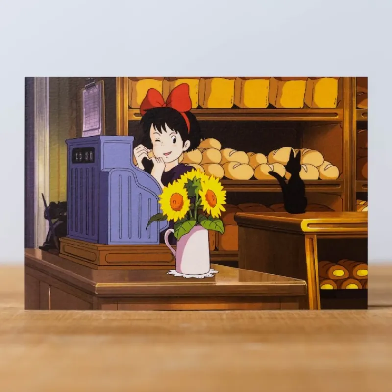 Maison Ghibli Postcard Kiki Sunflower - Kiki's Delivery Service | Postcards And Letter Papers