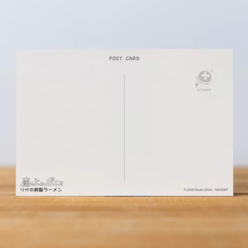 Maison Ghibli Postcard  Ponyo & Sosuke ramen - Ponyo on the Cliff | Postcards And Letter Papers