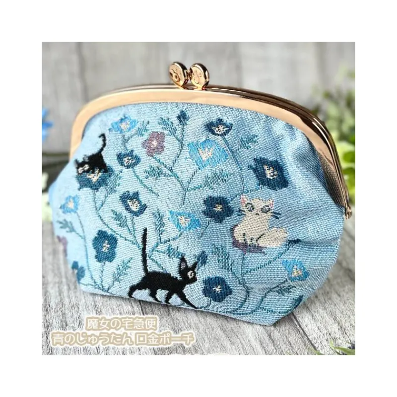 Maison Ghibli Purse Jiji blue flower - Kiki's Delivery Service | Accessories