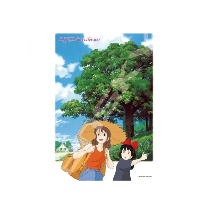 Maison Ghibli Puzzle 500P Kiki and Ursula hitchhiking - Kiki’s Delivery Service | Jigsaw Puzzle