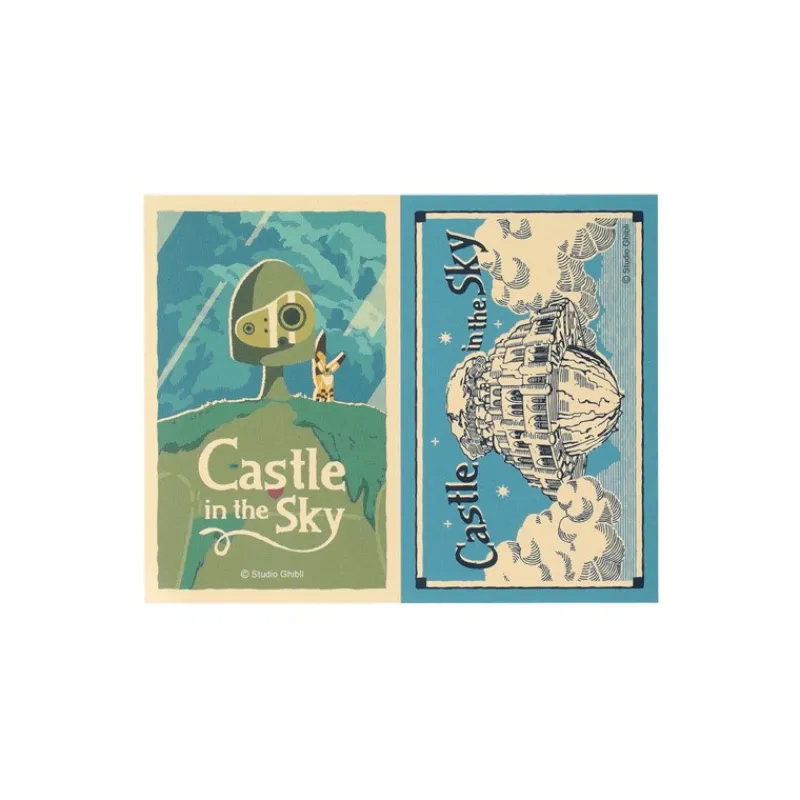 Maison Ghibli Retro Stickers Robot & Castle Laputa - Castle in the Sky | Small Equipment