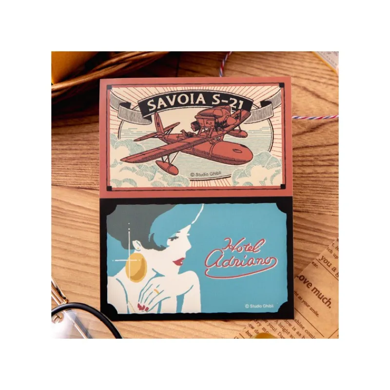 Maison Ghibli Retro Stickers Savoia & Gina - Porco Rosso | Small Equipment