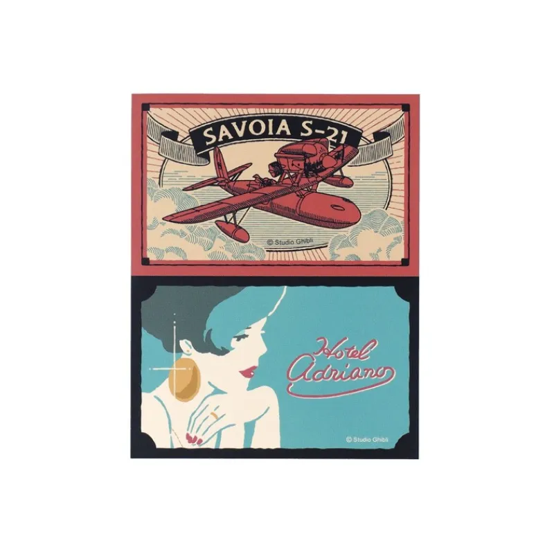 Maison Ghibli Retro Stickers Savoia & Gina - Porco Rosso | Small Equipment