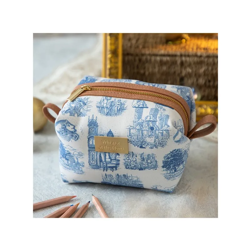 Maison Ghibli Round Toilet bag Blue Nostalgia - Whisper of the Heart | Storage