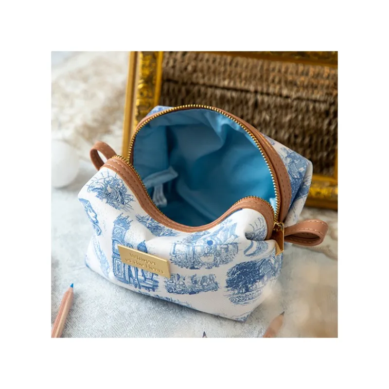 Maison Ghibli Round Toilet bag Blue Nostalgia - Whisper of the Heart | Storage