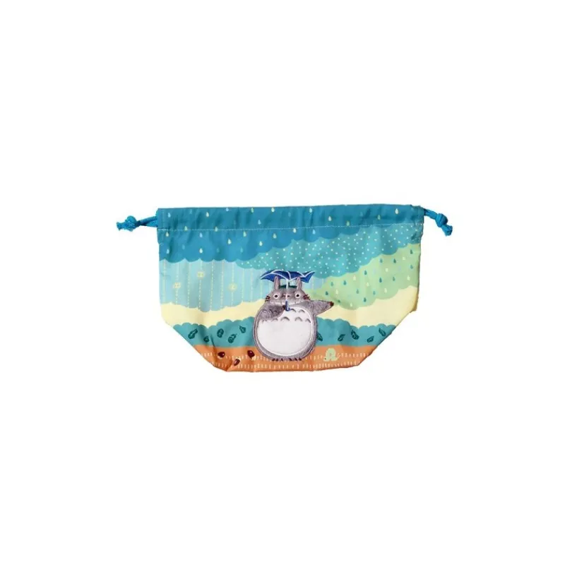 Maison Ghibli Satchel with ring Totoro under the rain 17 x 26 cm - My Neighbor Toto | Bags