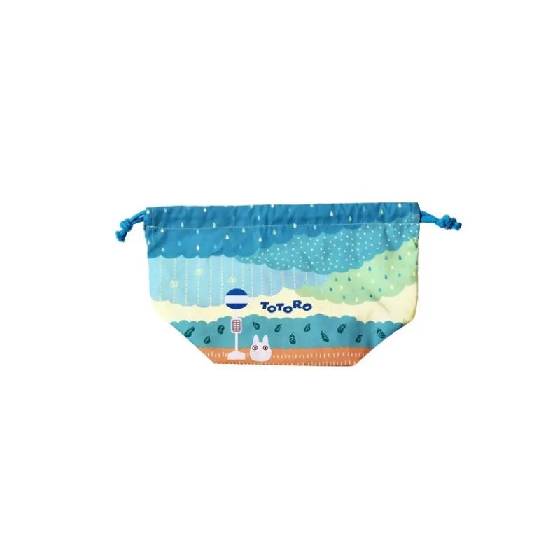 Maison Ghibli Satchel with ring Totoro under the rain 17 x 26 cm - My Neighbor Toto | Bags