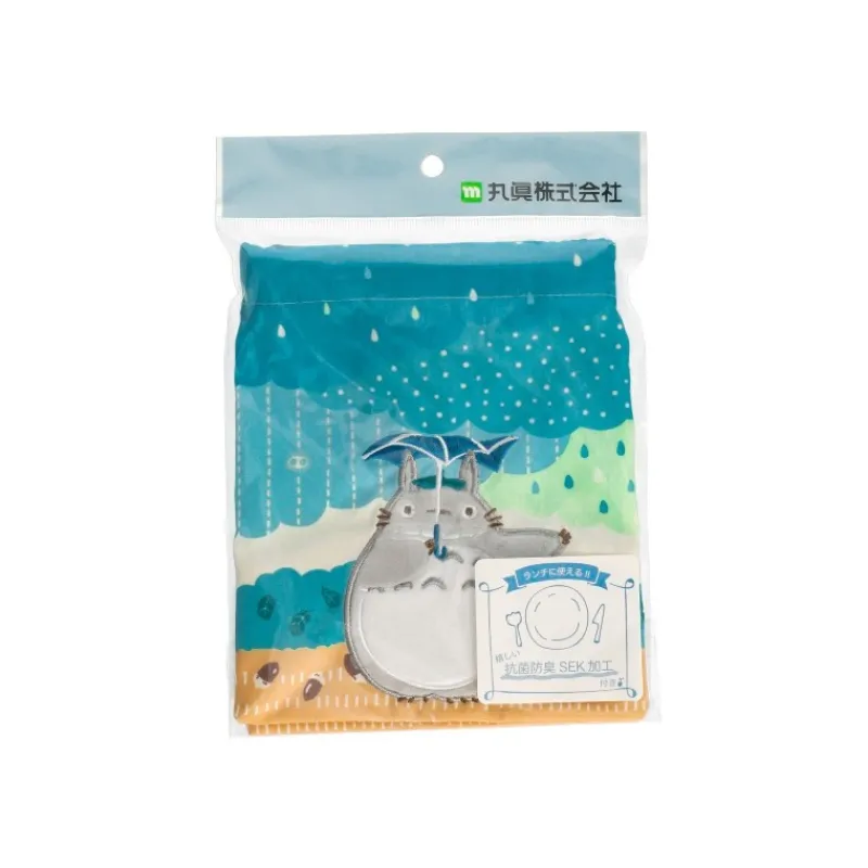 Maison Ghibli Satchel with ring Totoro under the rain 17 x 26 cm - My Neighbor Toto | Bags