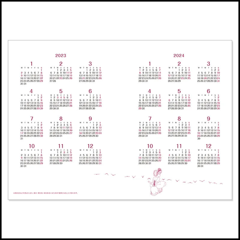 Maison Ghibli 2023 Schedule Book By the fire - Kiki's Delivery Service | Schedule Diaries And Calendars
