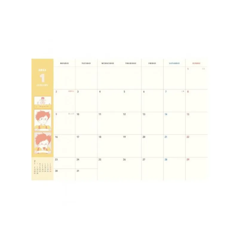Maison Ghibli 2023 Schedule Book Mei taking a nap - My Neighbor Totoro | Schedule Diaries And Calendars