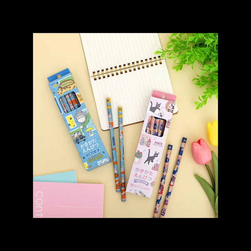 Maison Ghibli Set of 12 2B Pencils Jiji & Kiki Shopping - Kiki's Delivery Service | Writing