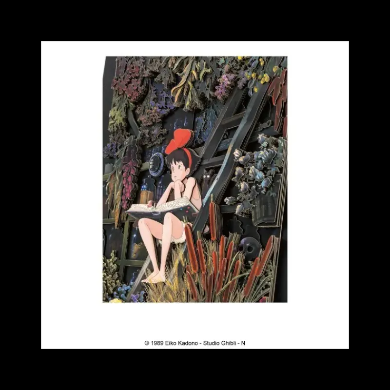 Maison Ghibli Shadow Paper Theater Girl's time - Kiki's Delivery Service | Arts And Crafts