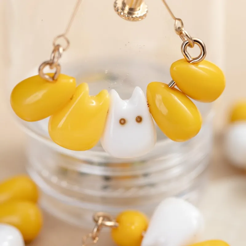 Maison Ghibli Small Totoro & Corn Pierced Earrings - My Neighbor Totoro | Jewellery