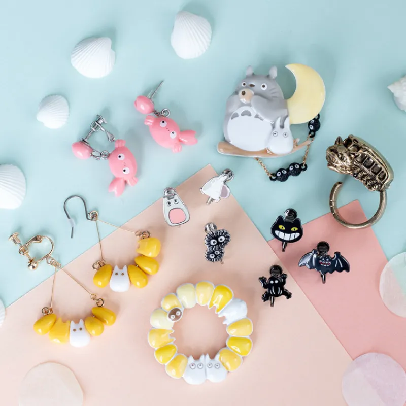 Maison Ghibli Small Totoro & Corn Pierced Earrings - My Neighbor Totoro | Jewellery