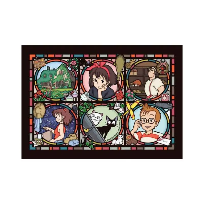 Maison Ghibli Stained glass Puzzle 208P Characters gallery - Kiki’s Delivery Servic | Jigsaw Puzzle