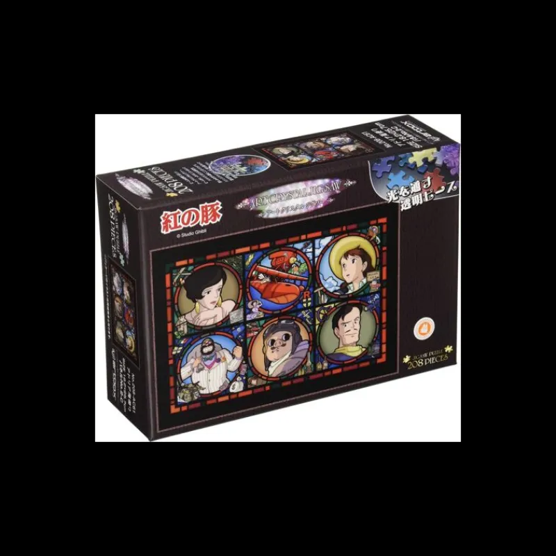 Maison Ghibli Stained glass Puzzle 208P Characters gallery - Porco Rosso | Jigsaw Puzzle