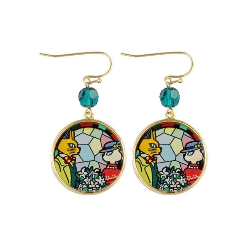 Maison Ghibli Stained Glass Series - Pierced Earrings - Whisper of the Heart | Jewellery
