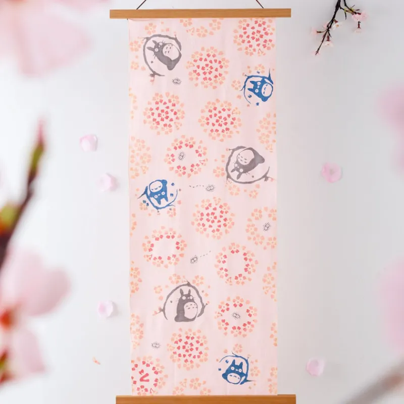 Maison Ghibli Tenugui Totoro Sakura - My Neighbor Totoro | Household Linen