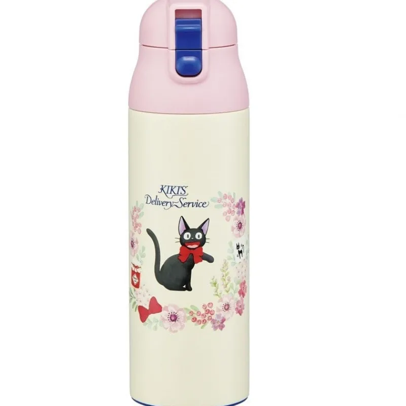 Maison Ghibli Thermos Bottle 500ml Jiji Flower garland - Kiki's Delivery Service | Kitchenware