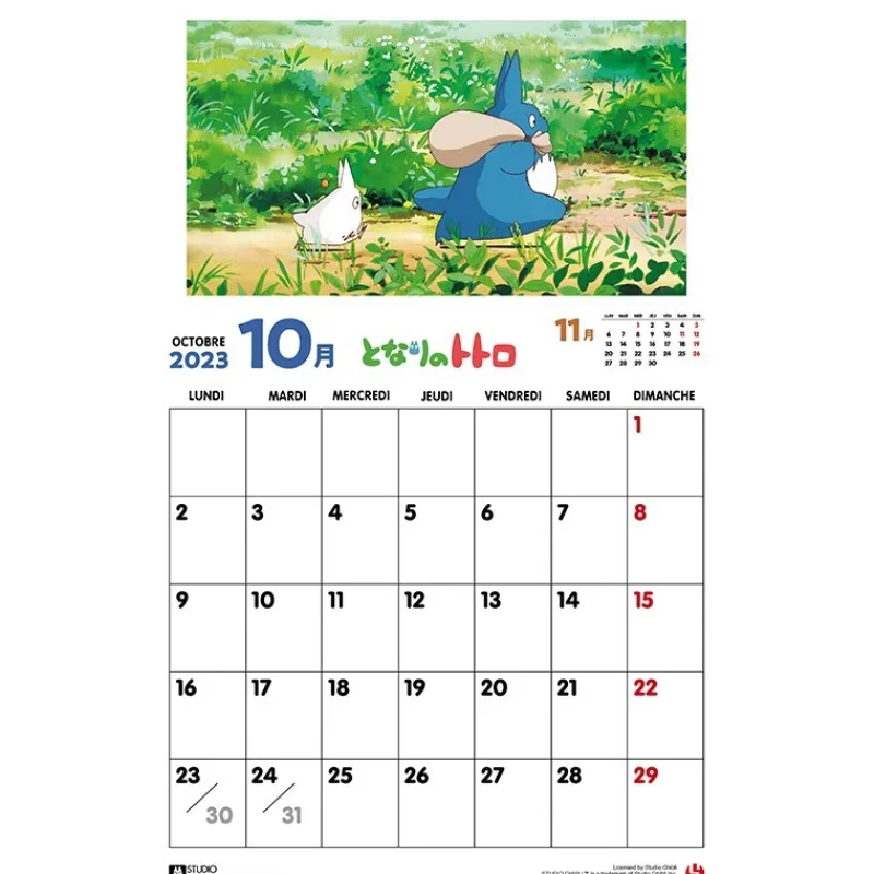 Maison Ghibli Totoro Calendar 2023 | Schedule Diaries And Calendars