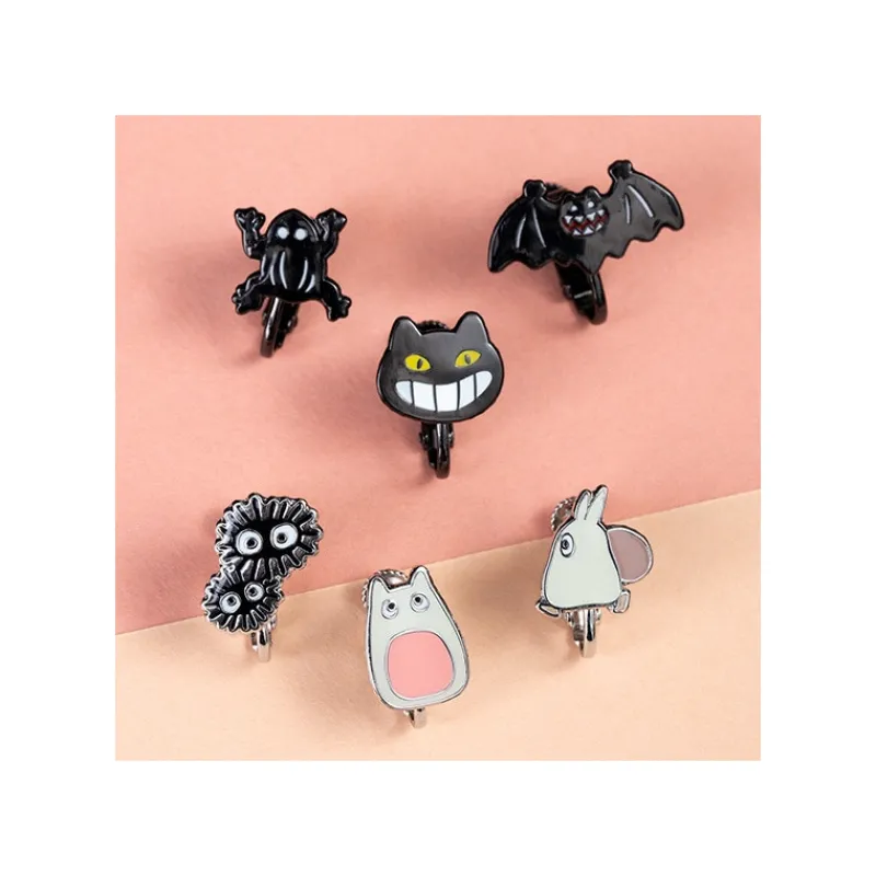 Maison Ghibli Totoro opening Clipped Earrings set of 6 - My Neighbor Totoro | Jewellery