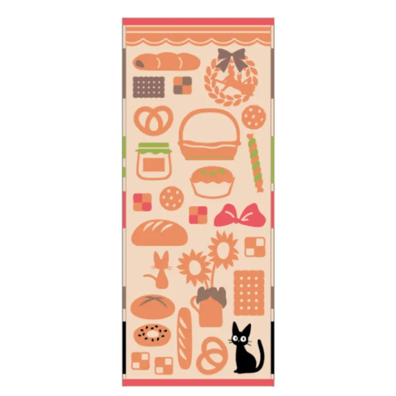 Maison Ghibli Towel Jiji's Bakery 34x80 cm - Kiki's Delivery Service | Household Linen