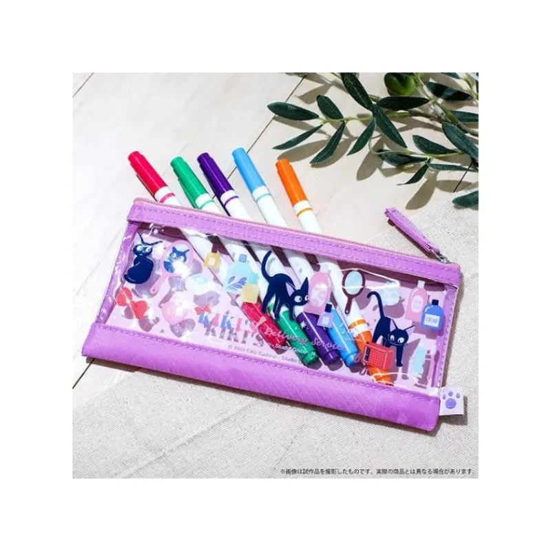 Maison Ghibli Transparent Pencase Purple - Kiki's Delivery Service | Storage