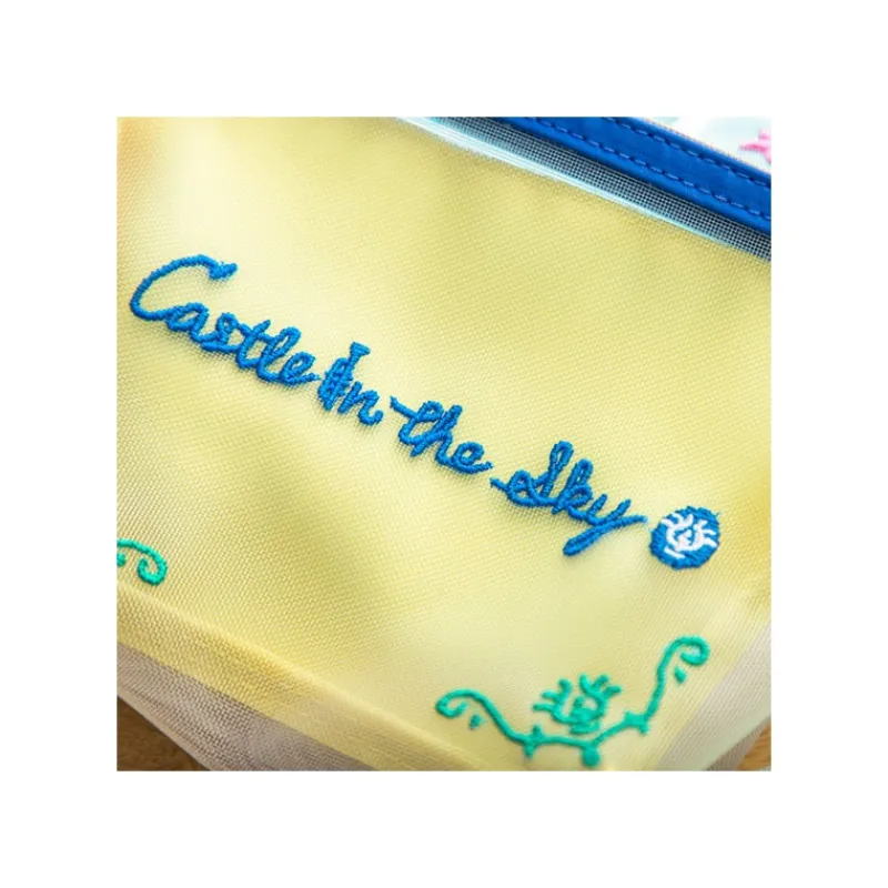 Maison Ghibli Transparent Pouch embroidered - Castle in the Sky | Accessories